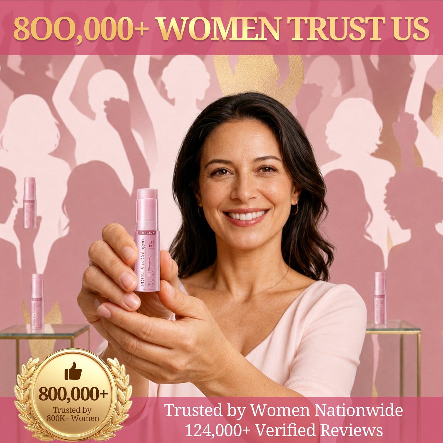 🇨🇦2𝐇𝐈𝐒𝐊𝐈𝐍® 𝐏𝐃𝐑𝐍 𝐏𝐢𝐧𝐤 𝐂𝐨𝐥𝐥𝐚𝐠𝐞𝐧 𝐒𝐭𝐞𝐦𝐋𝐢𝐟𝐭 𝐏𝐥𝐮𝐦𝐩𝐢𝐧𝐠 𝐌𝐮𝐥𝐭𝐢 𝐁𝐚𝐥𝐦 𝐟𝐨𝐫 𝐔𝐧𝐝𝐞𝐫-𝐄𝐲𝐞𝐬, 𝐍𝐞𝐜𝐤, 𝐅𝐨𝐫𝐞𝐡𝐞𝐚𝐝, 𝐒𝐦𝐢𝐥𝐞 𝐋𝐢𝐧𝐞𝐬,𝐅𝐢𝐫𝐦𝐢𝐧𝐠, 𝐋𝐢𝐟𝐭𝐢𝐧𝐠, 𝐅𝐮𝐥𝐥𝐞𝐫-𝐋𝐨𝐨𝐤𝐢𝐧𝐠 𝐂𝐮𝐫𝐯𝐞𝐬 & 𝐒𝐤𝐢𝐧 𝐂𝐨𝐦𝐟𝐨𝐫𝐭