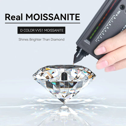 FIRERING 100% Genuine Olive Moissanite Ring 1ct with Certificate Passed Diamond Test Women Ring Jewelry Gift S925 Silver