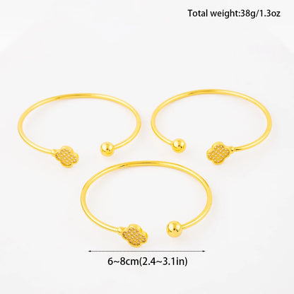 New Design Classic Luxury Stainless Steel Shiny Zircon Clover Bracelets Elegant Temperament For Women's Daily Wear Jewelry Gifts