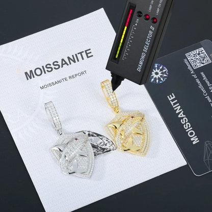 TUHE Unisex High Quality VVS1 Moissanite Iced Out Shark Pendant 18k electroplating For Men Women Hip Hop Jewelry Gift