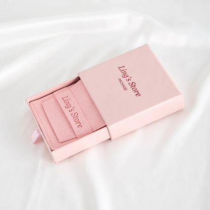 24Sets Personalized Custom Logo Jewelry Gift Box with High Quailty Microfiber Velvet Envelope Bag Rings Earrings Organizer Pouch