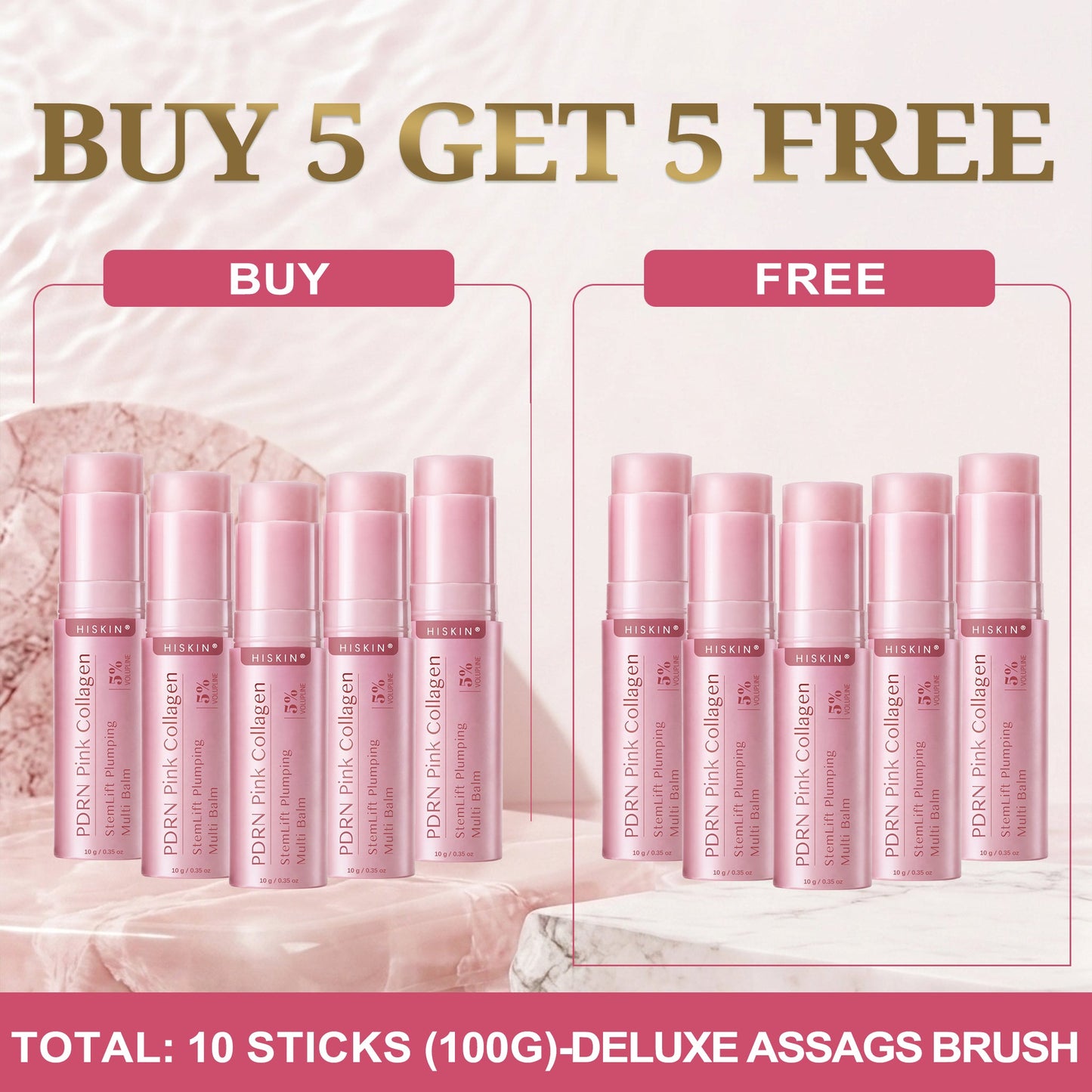 🇨🇦2𝐇𝐈𝐒𝐊𝐈𝐍® 𝐏𝐃𝐑𝐍 𝐏𝐢𝐧𝐤 𝐂𝐨𝐥𝐥𝐚𝐠𝐞𝐧 𝐒𝐭𝐞𝐦𝐋𝐢𝐟𝐭 𝐏𝐥𝐮𝐦𝐩𝐢𝐧𝐠 𝐌𝐮𝐥𝐭𝐢 𝐁𝐚𝐥𝐦 𝐟𝐨𝐫 𝐔𝐧𝐝𝐞𝐫-𝐄𝐲𝐞𝐬, 𝐍𝐞𝐜𝐤, 𝐅𝐨𝐫𝐞𝐡𝐞𝐚𝐝, 𝐒𝐦𝐢𝐥𝐞 𝐋𝐢𝐧𝐞𝐬,𝐅𝐢𝐫𝐦𝐢𝐧𝐠, 𝐋𝐢𝐟𝐭𝐢𝐧𝐠, 𝐅𝐮𝐥𝐥𝐞𝐫-𝐋𝐨𝐨𝐤𝐢𝐧𝐠 𝐂𝐮𝐫𝐯𝐞𝐬 & 𝐒𝐤𝐢𝐧 𝐂𝐨𝐦𝐟𝐨𝐫𝐭